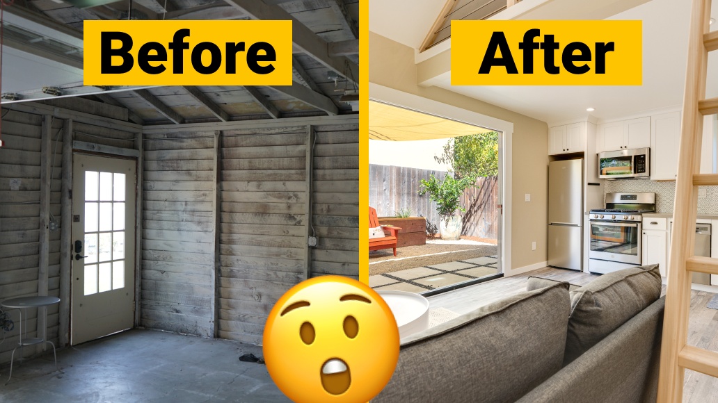 Garage before conversion